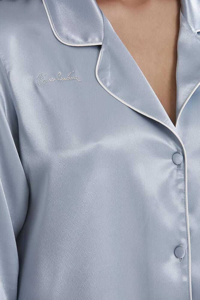 Pierre Cardin Saten Biyeli Pijama Takımı - 1200 - 3